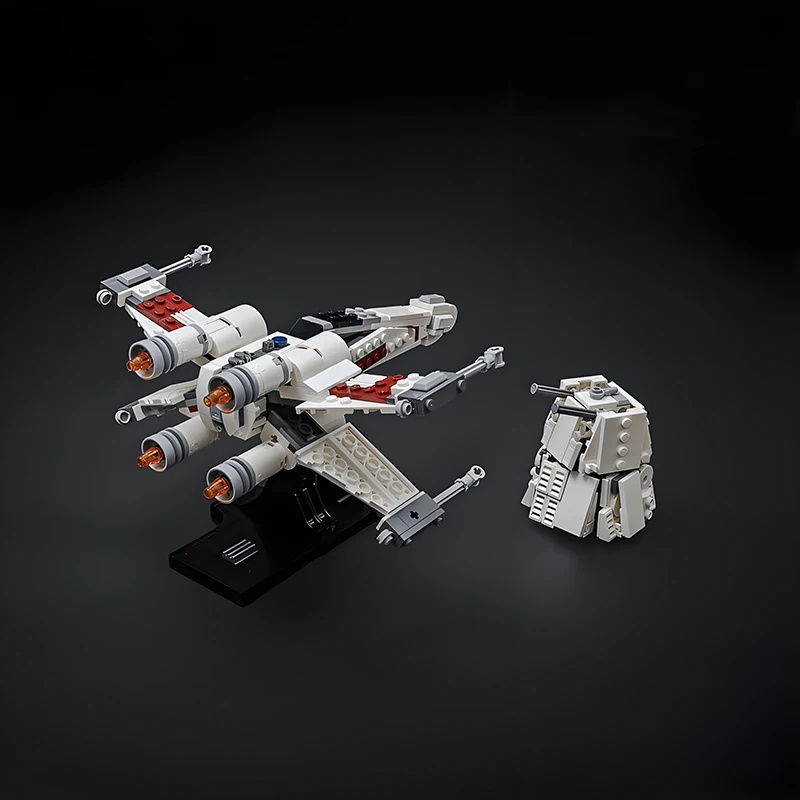 NEW 515PCS MOC Starship with the Turbo Laser Turret X-Wing Starfighter Building Blocks DIY Assembly Bricks Model Toys Gifts