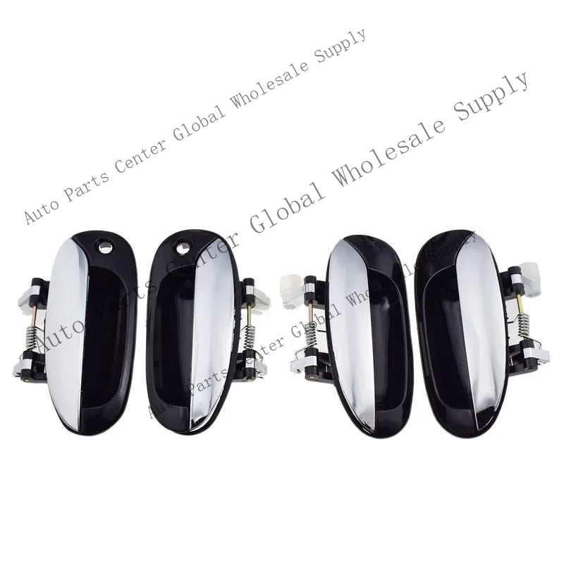 L+ 8Pcs Outside Inside Door Handles Chrome for Kia Carens 0K2FB59410 0K2FB58410