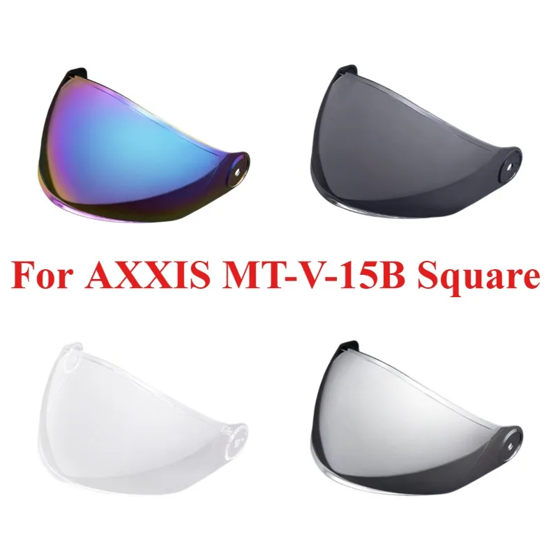 Visor for AXXIS MT-V-15B Square Helmet Lens Anti Fog High Impact Protection UV Cut Durable High Strength Viseira Accessories