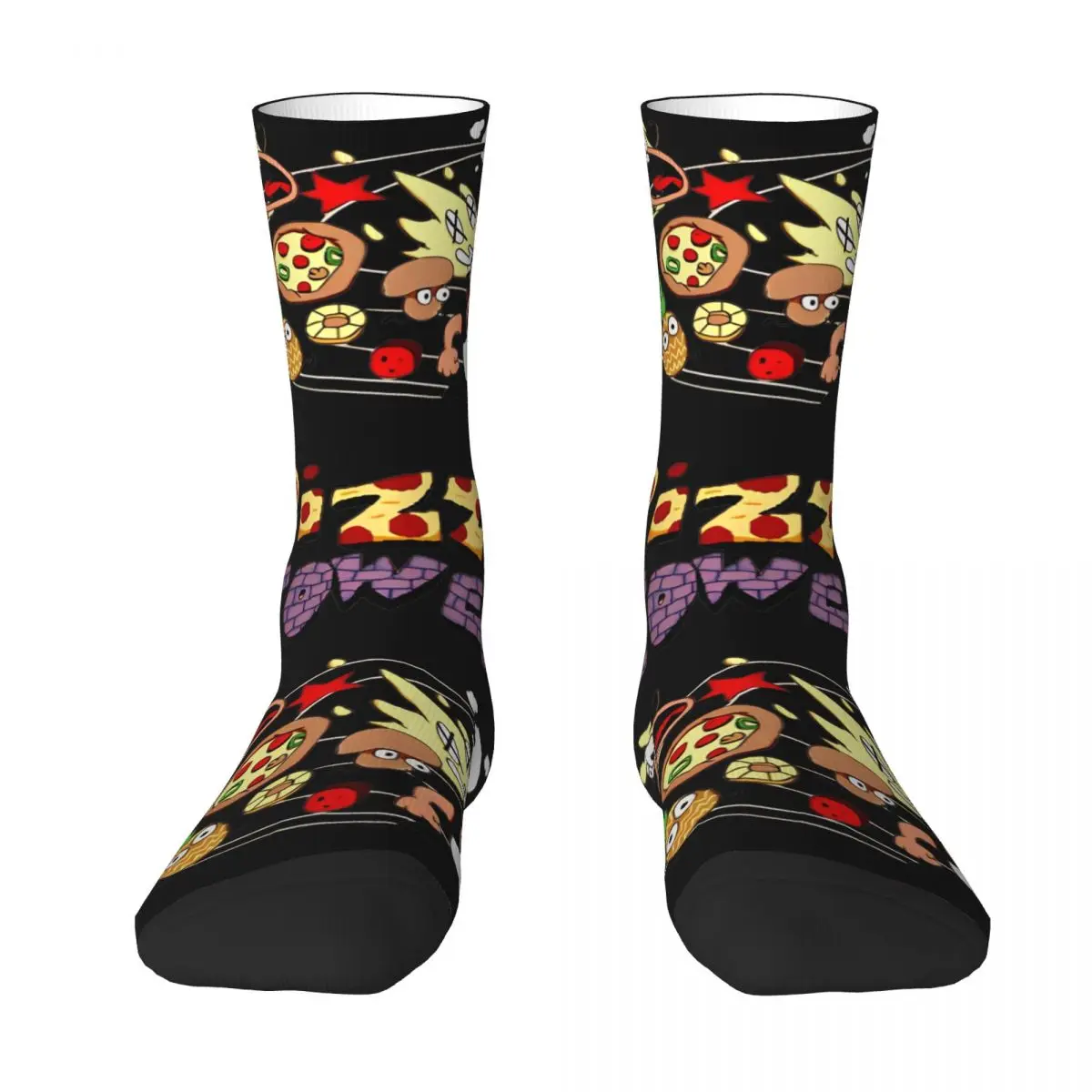 Pizza Tower Peppino Trans Pizza Tower Socks Fashion Stockings Women Men High Quality Outdoor Socks Autumn Graphic Non-Slip Socks