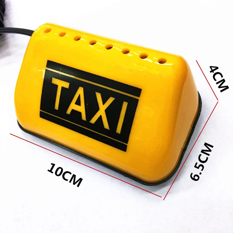 Car Taxi Light LED Sign Decor Glowing Decor Auto Dome Light Taxi Lights TAXI-COB 12V Waterproof Signs Lights TAXI Suction Magnet