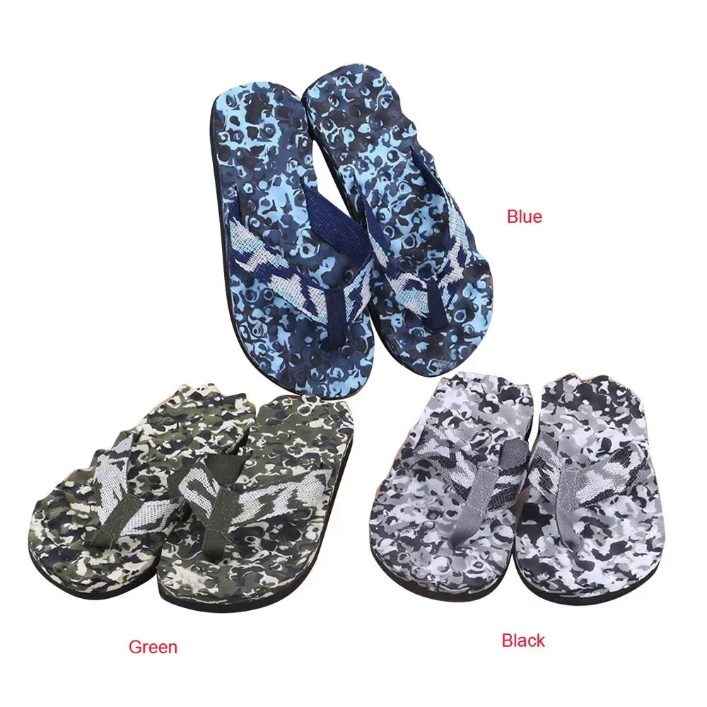 Men Camouflage Flip Flops Slippers Shoes Sandals Slipper indoor & outdoor Casual Men Non-Slip Beach Shoes sapato masculino
