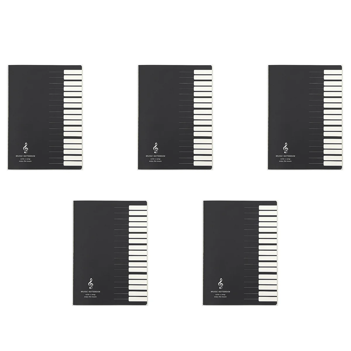 GW-5X Quaderno con note musicali a cinque linee Quaderno con linguetta musicale per personale