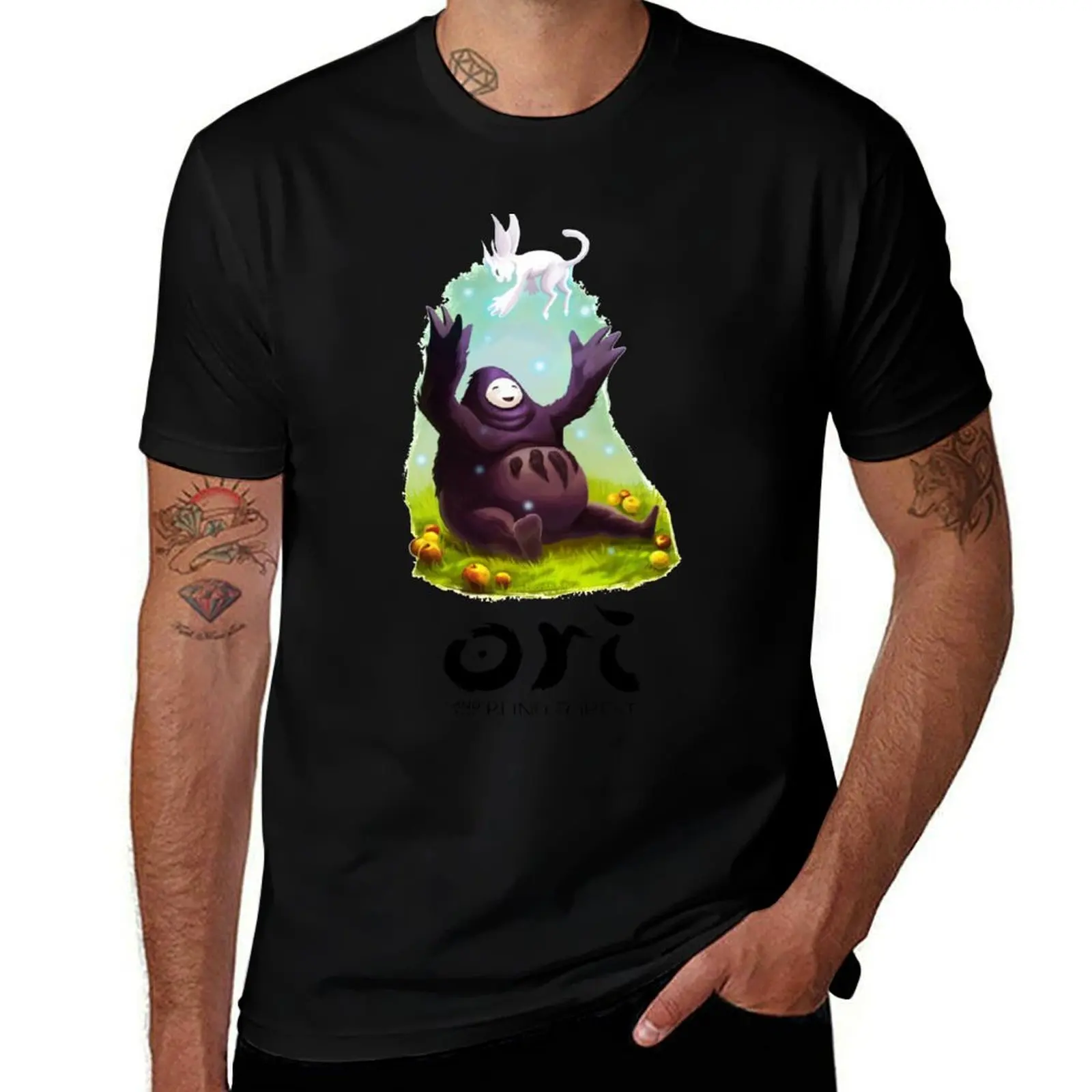 

Friend Ori and the Blind Forest action game T-Shirt Stylish Graphic Short Sleeve Top