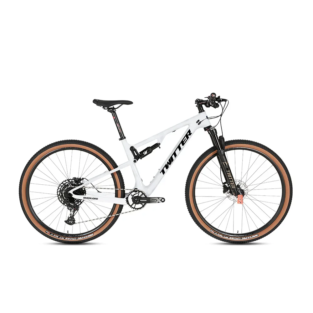 

TWITTER OVERLORD XT M8100-12S Hydraulic Disc Brake Inner Routing 29inch Full Suspension T900 Carbon Fiber Off-Road Mountain Bike