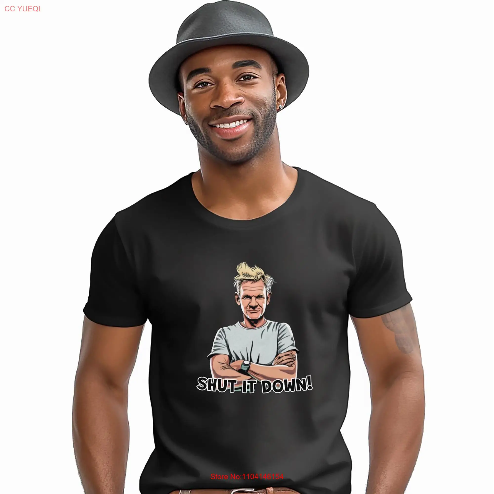 Shut It Down Gordon Ramsay T Shirt Kitchen Nightmares Funny Chef Quote Culinary Arts Fans Foodie Cooking Humor