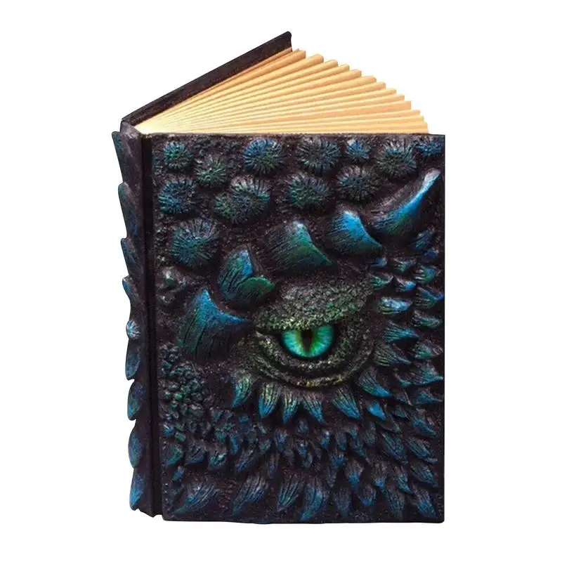 

Fashion Vintage Dragon Embossed Resin Cover Travel Diary Notebook Travel Journal A5-Note Book Art 3D Relief Diary Book 1pcs