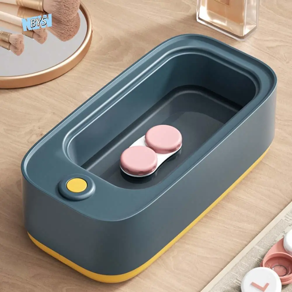 

High Frequency Glasses Cleaning Machine 360 ° Purification Rechargeable Electric Denture Cleaner Portable Transparent