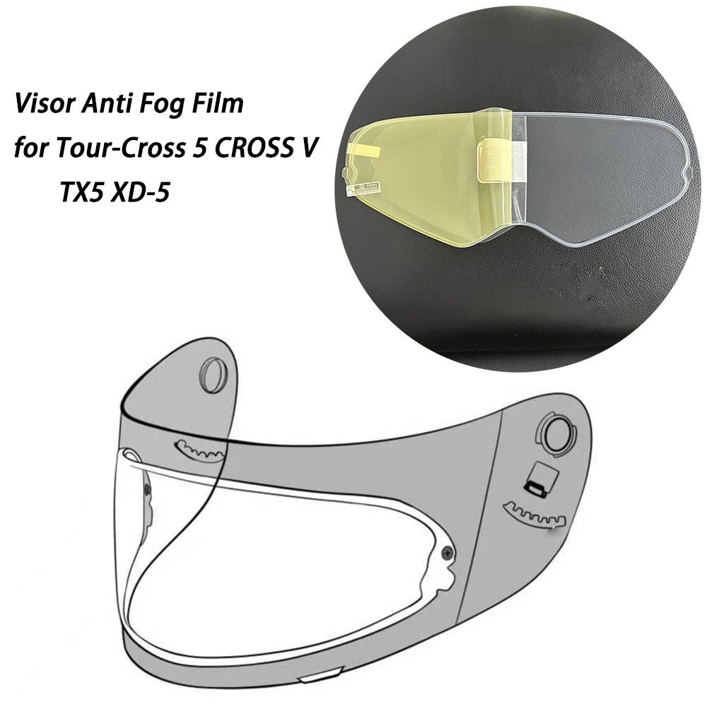 

Motorcycle Helmet Visor Anti-Fog Insert Clear Film Tour-Cross 5 CROSS V XD-5 For Arai