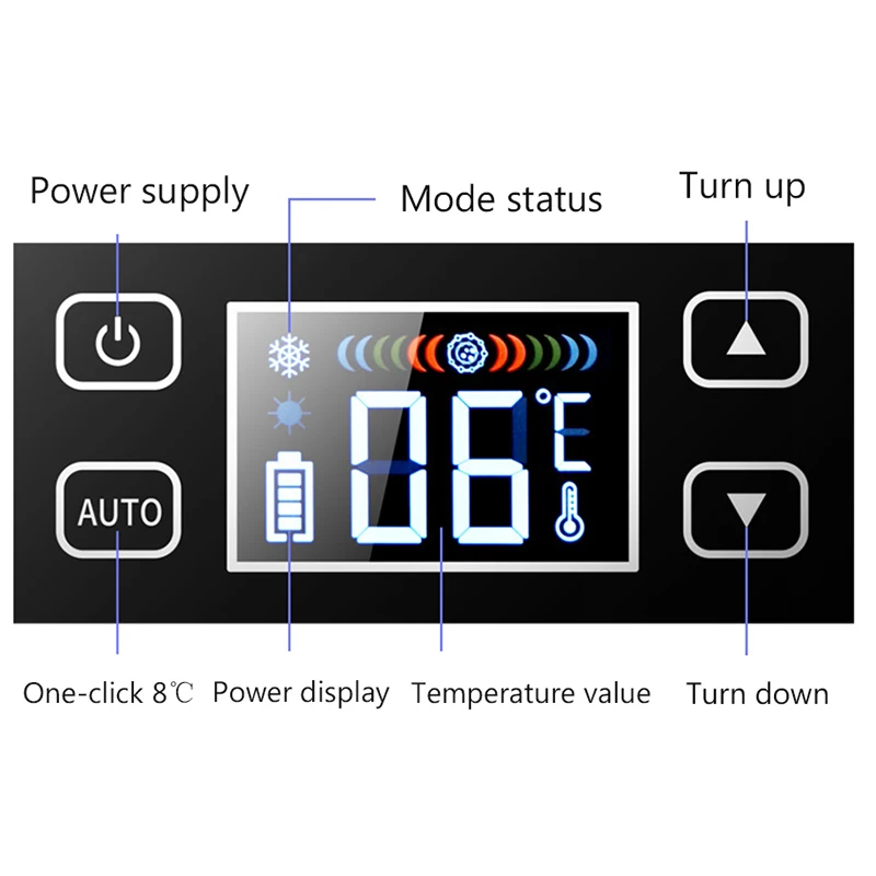 Portable Insulin Refrigerator Car Mini Fridge Cooling Box USB Charging Refrigerated Freezer Temperature Refrigerator With Bag