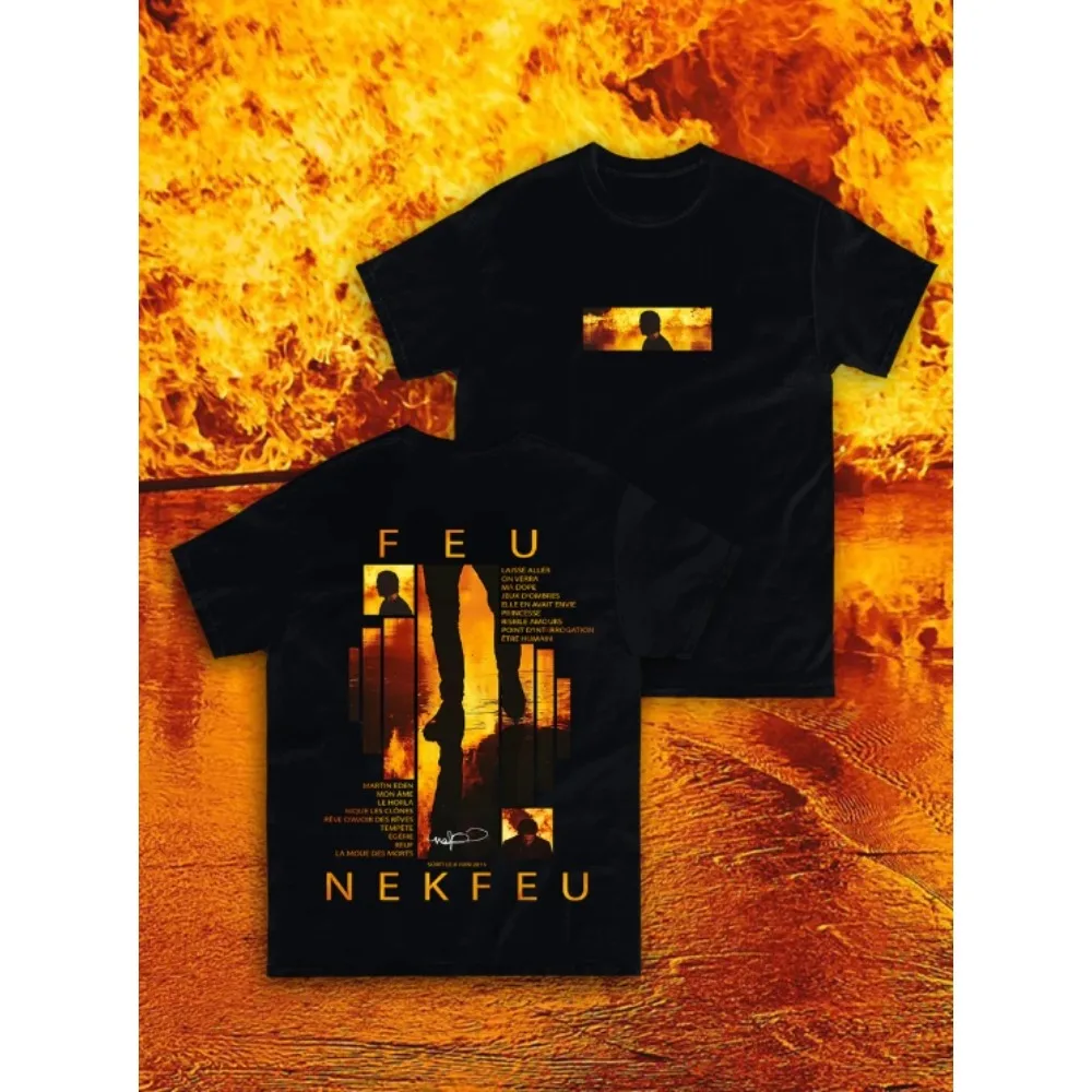 

Men's Women's Summer Rapper FIRE Album T-Shirt Y2k Oversized T-Shirt Street Luxury Clothing Cotton Short Sleeve Graphic Top