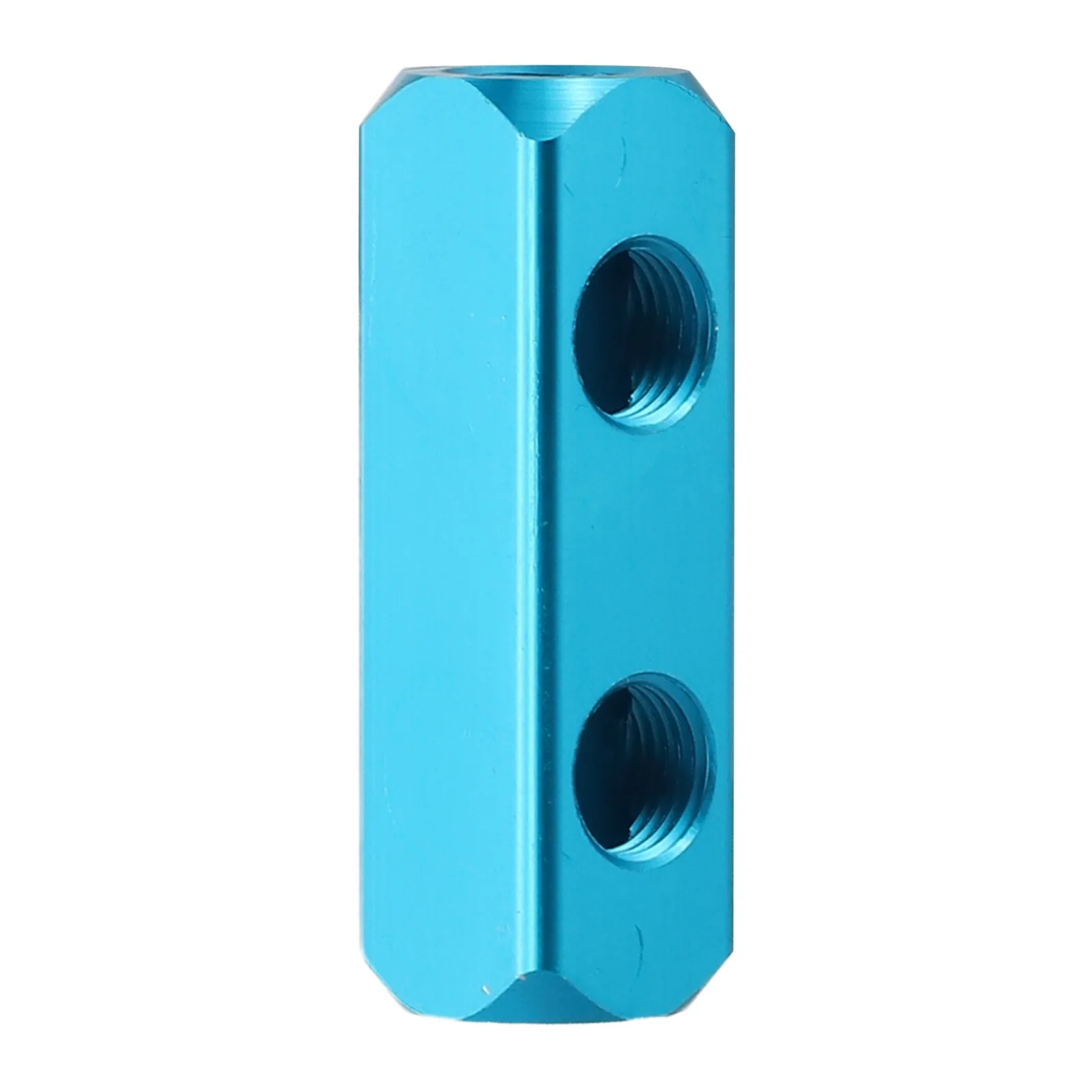 Inline Pneumatic Air Hose Manifold Block Splitter Made of Aluminum with G1/4 Threaded Ports for Industrial Air Distribution