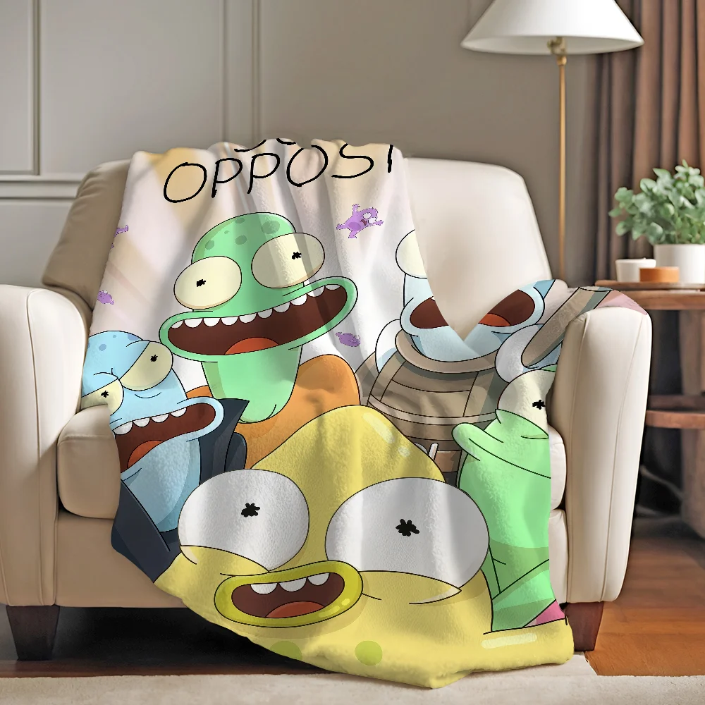 

Cartoon Solar Opposites Blanket Soft and Skin Friendly For Couch Bed Napping Bedspread All Seasons Comforter