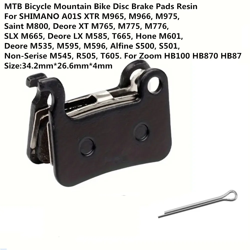 1/5/10 Pairs Resin Bicycle Brake Pad For SHIMANO XTR M965 M975 Saint M800 Deore XT M765 M775 SLX M665 M535 Hone M601 Saint M800 - view 2
