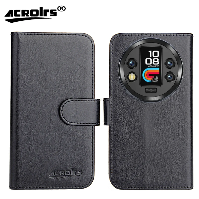 Oukitel WP200 Pro Case 6.7" 6 Colors Flip Luxury Fashion Retro Soft Leather Exclusive Phone Protective Crazy Horse Cover