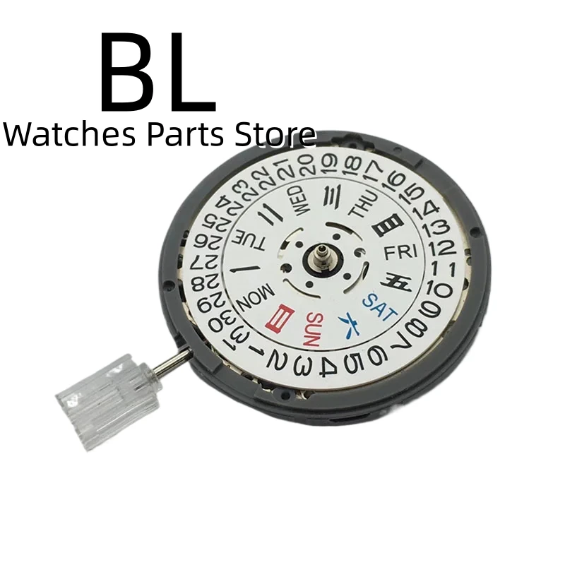 BL Original NH36  Mechanical Movement White Date Week 3 O'clock Crown 3.8 O'clock Crown Automatic Watch Replacement Parts