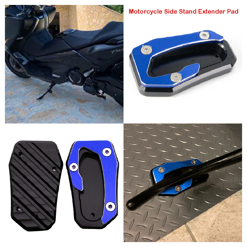 

For Yamaha TMAX 560 T-MAX 530 SX DX ABS T-MAX560 TECH MAX 2017-2023 Motorcycle Side Stand Extender Support Plate Extension Pad