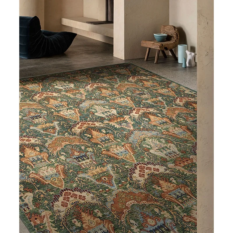 Medieval villa American Persian living room carpet hand-knotted bedroom blanket environmental protection
