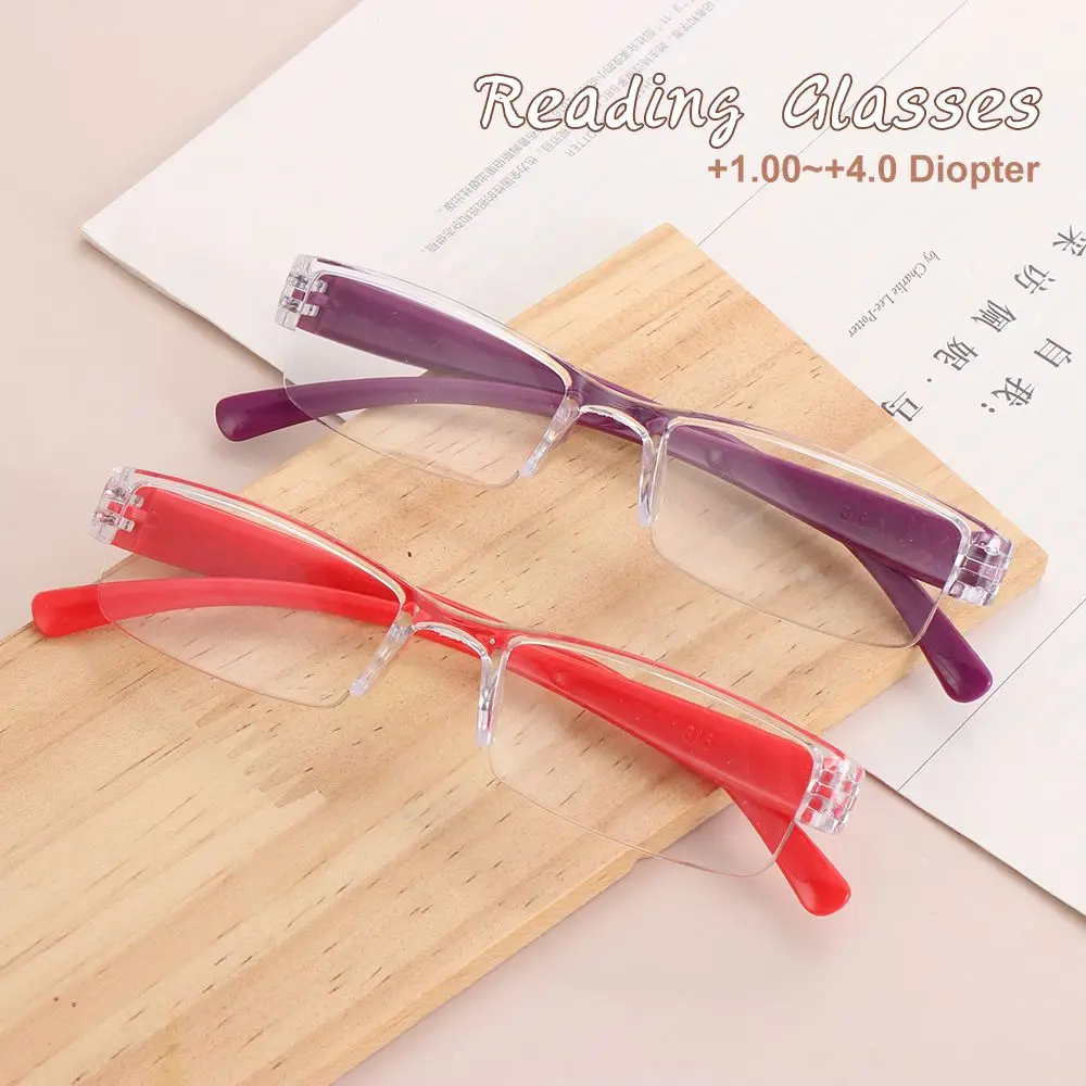 Reading Glasses Unisex Women Men Older Fashion PC Frame Portable Presbyopic Eyeglasses High-definition Vision Care +1.0~+4.0