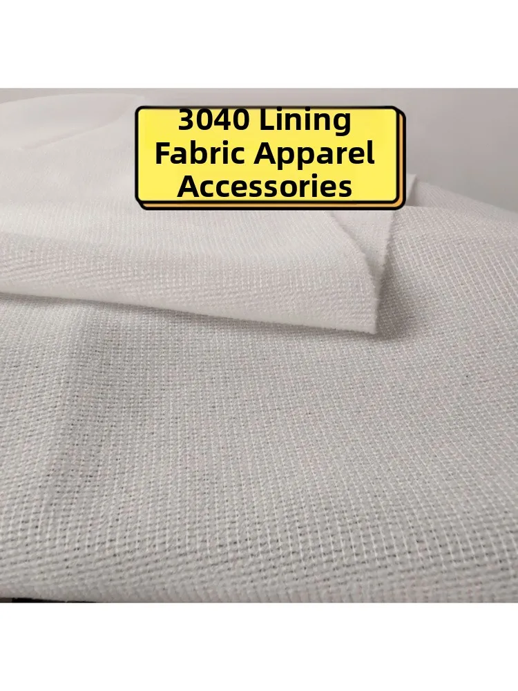 広州鼎泰製の衣料品アクセサリー用黒白片面接着リネン生地、熱圧着芯地