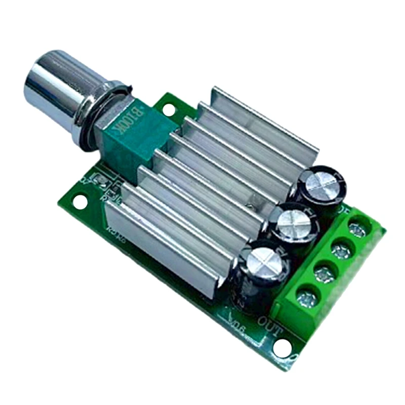 Controlador de velocidad del Motor PWM DC, 12V, 24V, 10A, regulador de velocidad ajustable, interruptor de Control de atenuación para luz LED de Motor de ventilador, 1 unidad