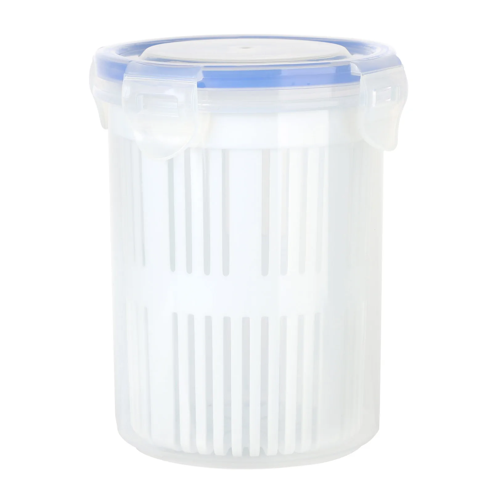 Caja de decapado de verduras, contenedor de fermentación sellado para encurtidos/saladas, plástico sin BPA con escurridor, caja de almacenamiento de cocina