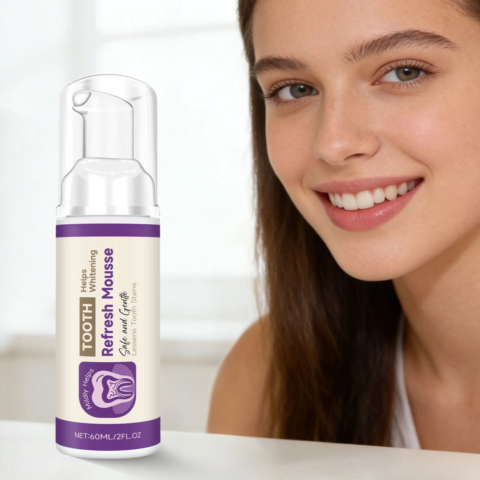 

Menthol Teeth Foam Mousse Fresh Breath Clean Oral Hygiene Reduce Yellowing Improve Stain Protect Gum Health Oral Care Toothpaste