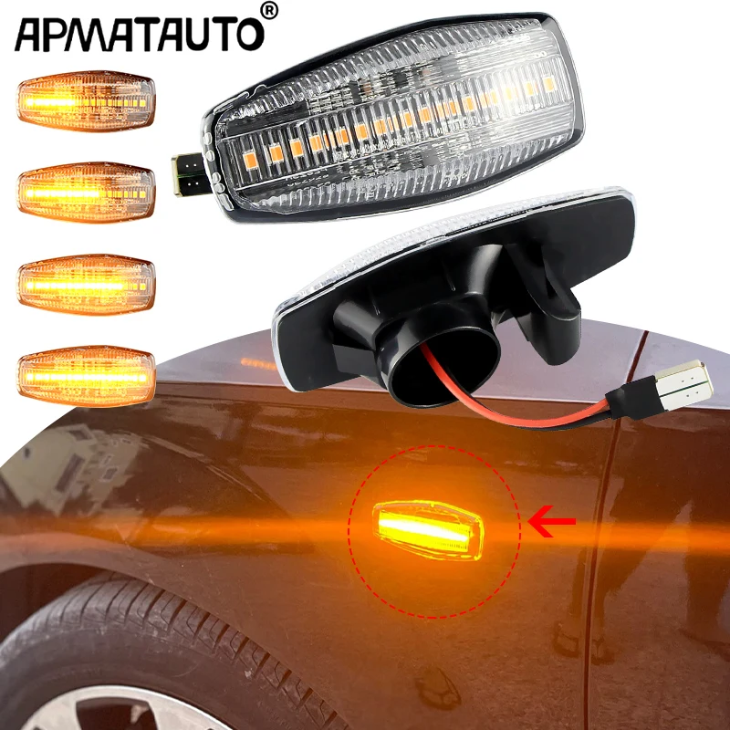 Luz LED Dinámica de Señal de Giro Lateral para KIA Sedona Carnival 3 Rio 2 Amanti Sportage Opirus Picanto Morning para Hyundai i10