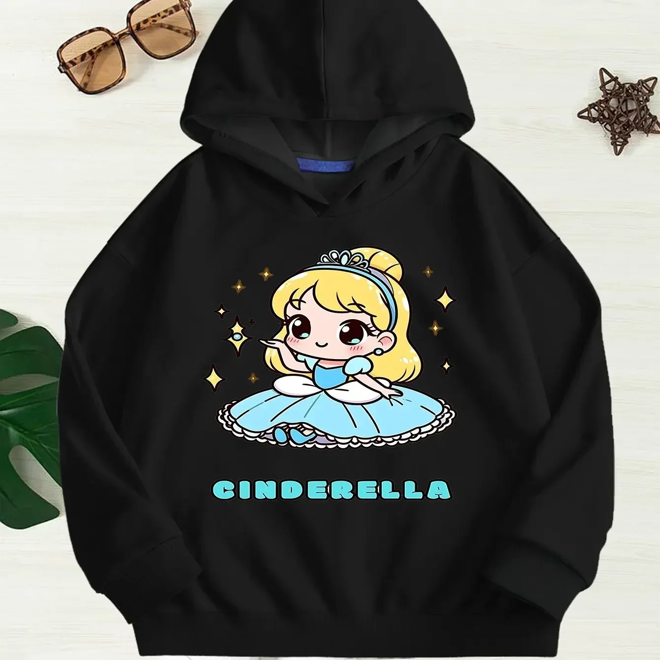 ملابس ديزني سندريلا الكلاسيكية الخيالية اللطيفة للأولاد والبنات لخريف وشتاء سترات كاجوال مريحة ودافئة وعصرية