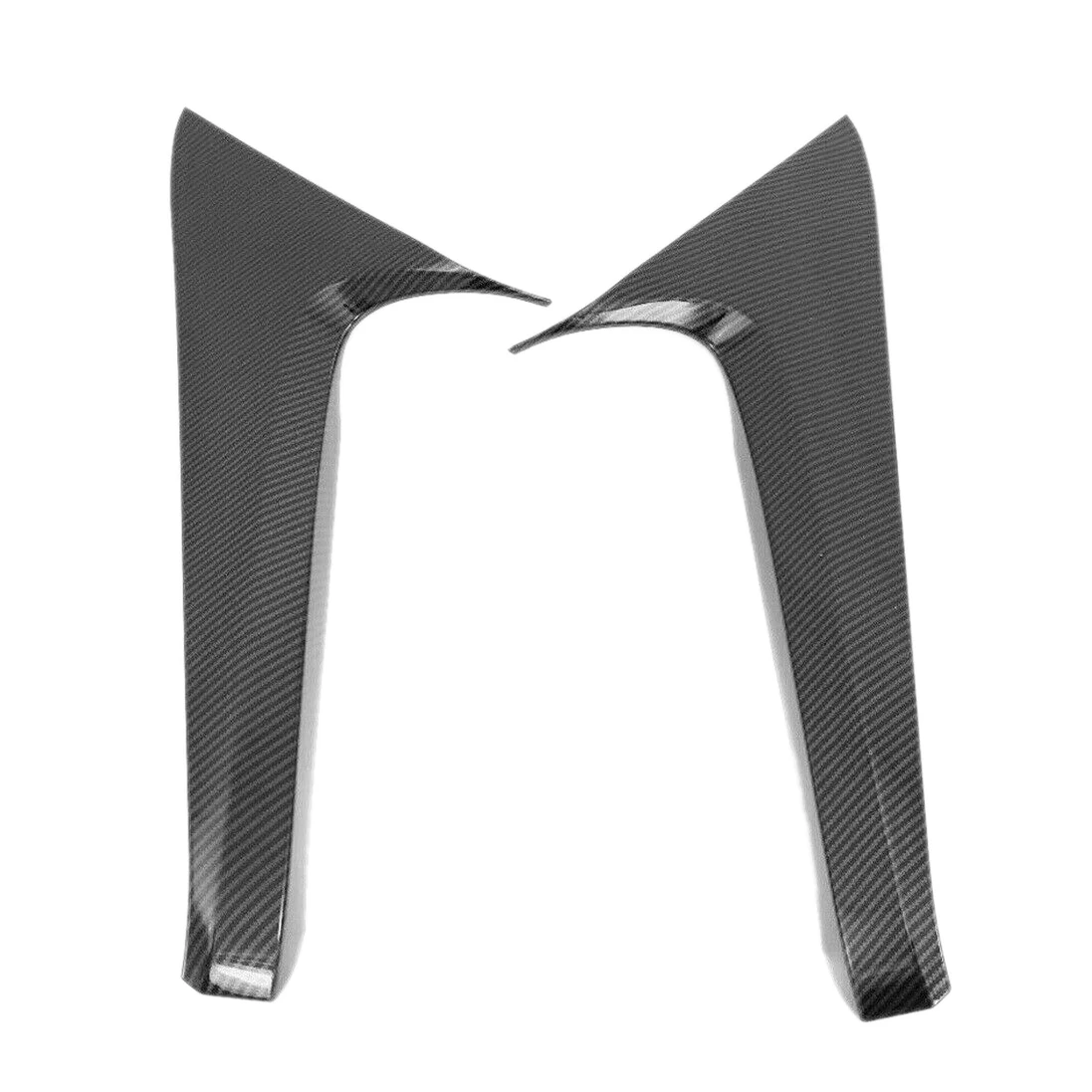 

2Pcs Carbon Fiber Spoiler Rear Window Triangle Cover Trim for Toyota RAV4 2019-2020 Car