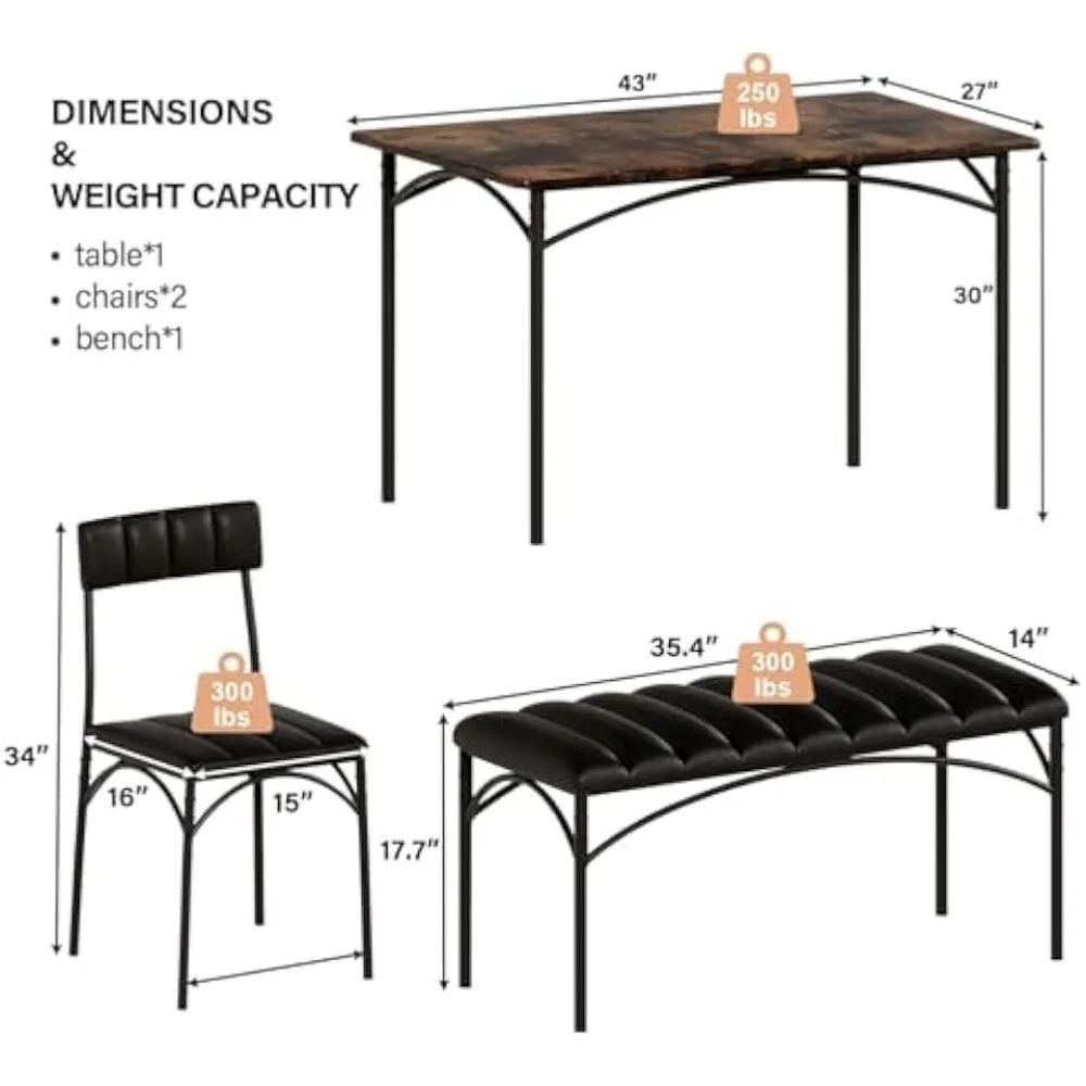 5 Piece Dining Table Set 43