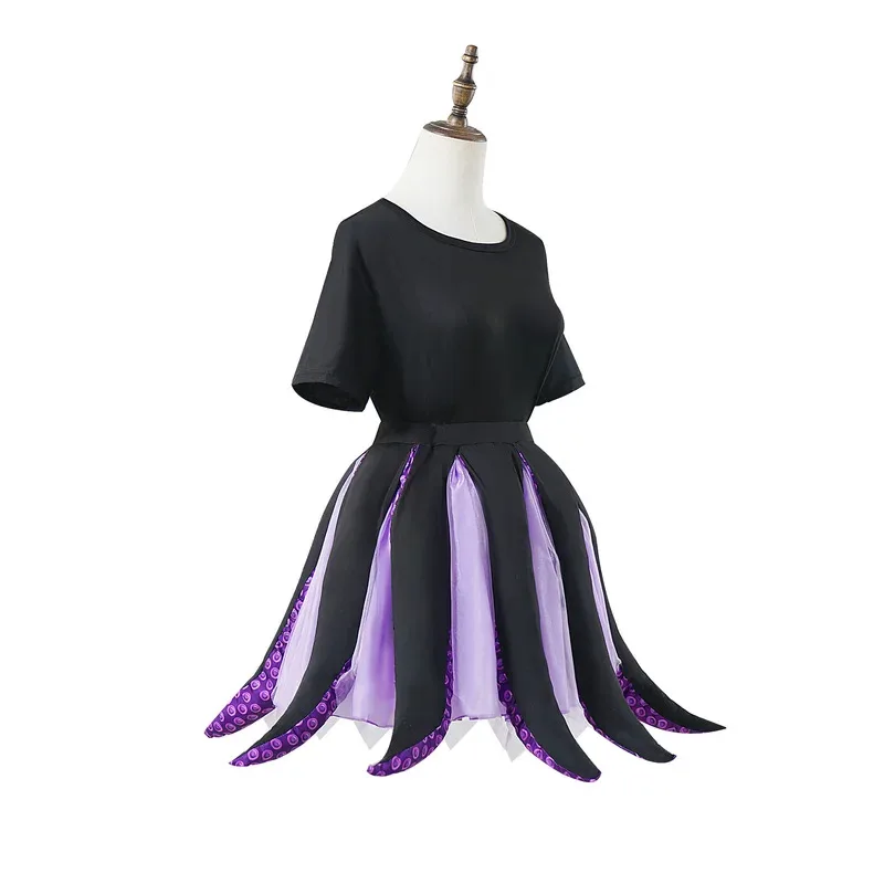 ♥ 2025 nuevo disfraz de Cosplay de Anime falda corta de tentáculos de Ursula mar bruja malvada pulpo Sk ★ ☆ ly99