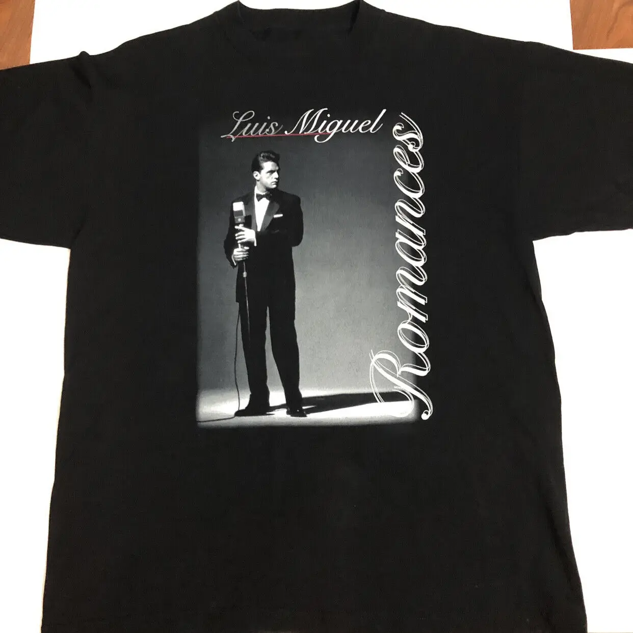 Vintage Luis Miguel Singer Men T-Shirt Black Short Sleeve All Sizes S-5Xl Te093