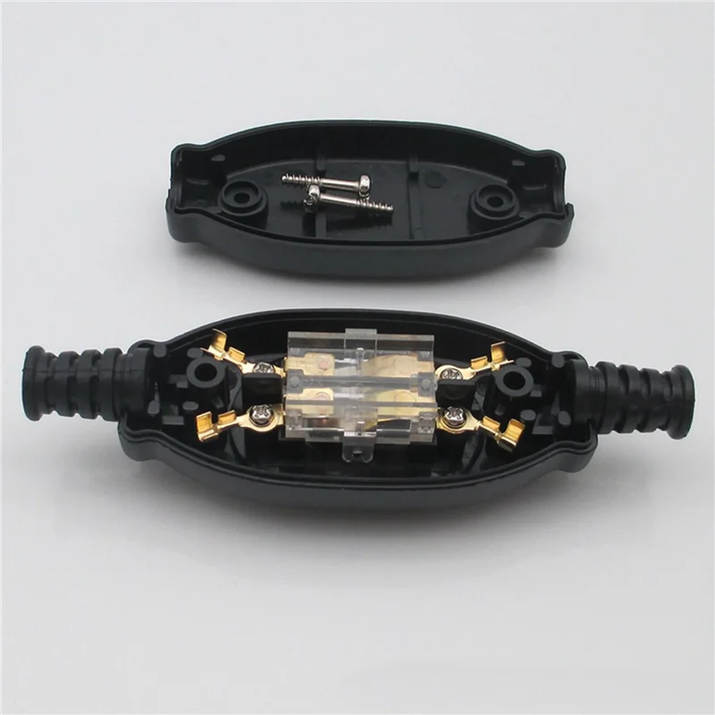 LBER 5X 3A 250V 8Mm Waterproof In Line Switch Cord Switch IP65 Round Wire Silver Contact Double Cut Switch Dust Switch