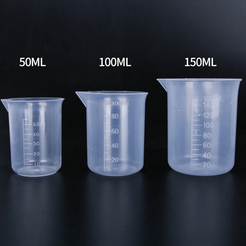 1Pc 20-1000ml Plastic Graduated Measuring Cup Visual Scale Measuring Cup Pour Spout Test Utensil Lab Kitchen Liquid Measure