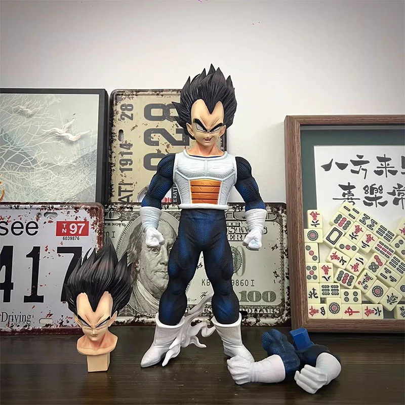 Dragon Ball Vegeta Saiya Anime-Peripheriefigur GK-Modell Austauschbare Desktop-Ornamente Chassis-Dekoration Anime-Spielzeug