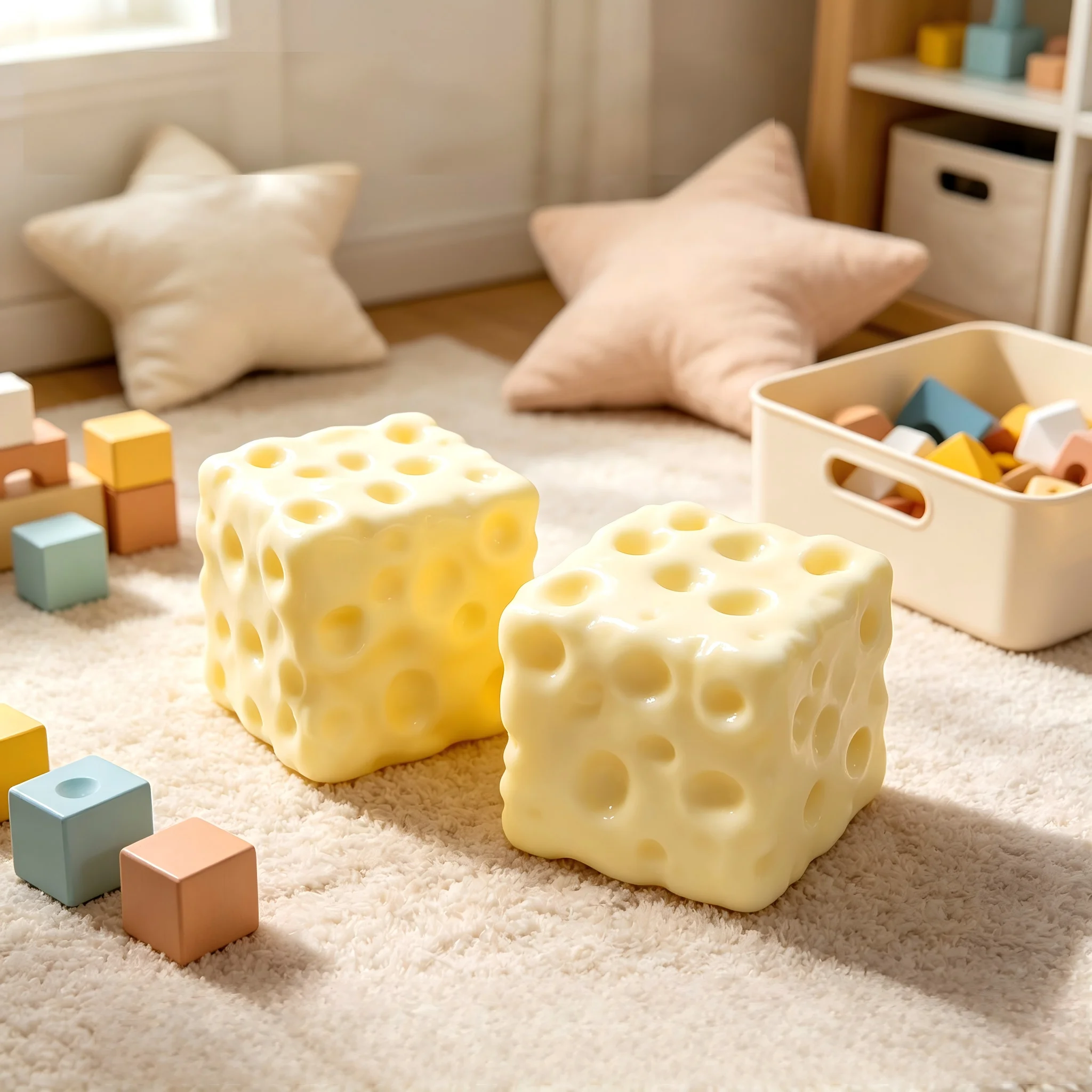 Vaseline Soft Cheese Cube Squi - đánh giá và giá Fidget Cube Original
