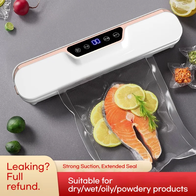 

Upgraded HB-501 Smart Sealer, 25cm large seal, -62Kpa strong suction, wet/dry food preservation