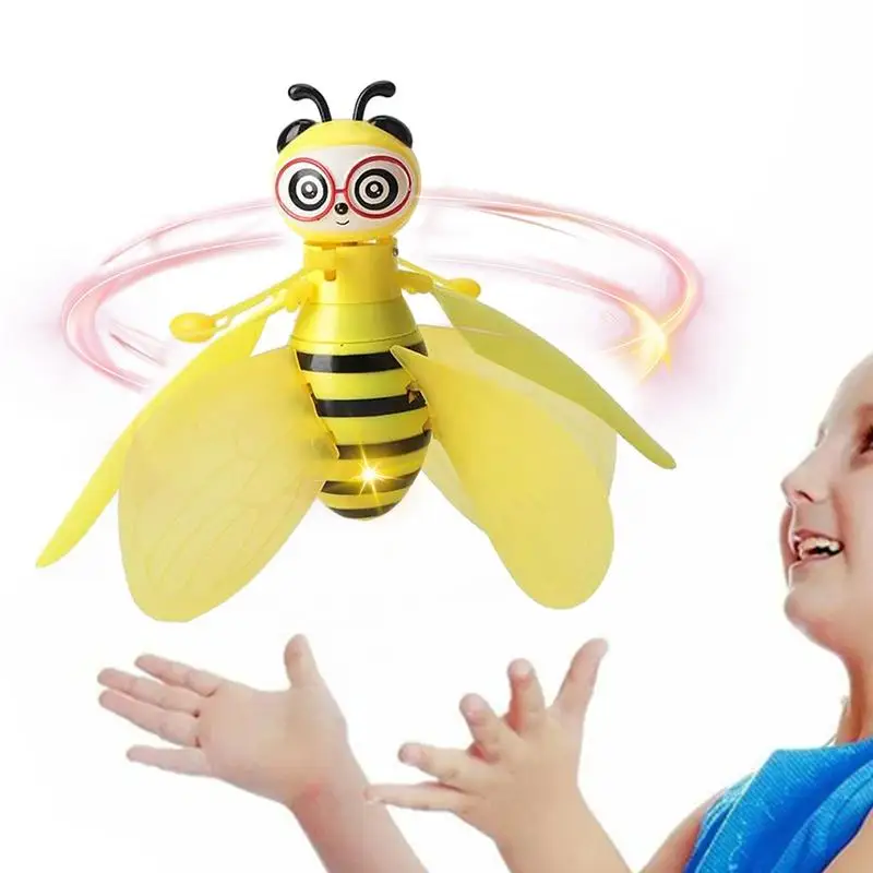 Mini Drone Induction by Hand Bee UFO Toys for Kids Bee Drones Gifts RC Helicopter Quadrocopter Drone Induction Fairy Flying Ball