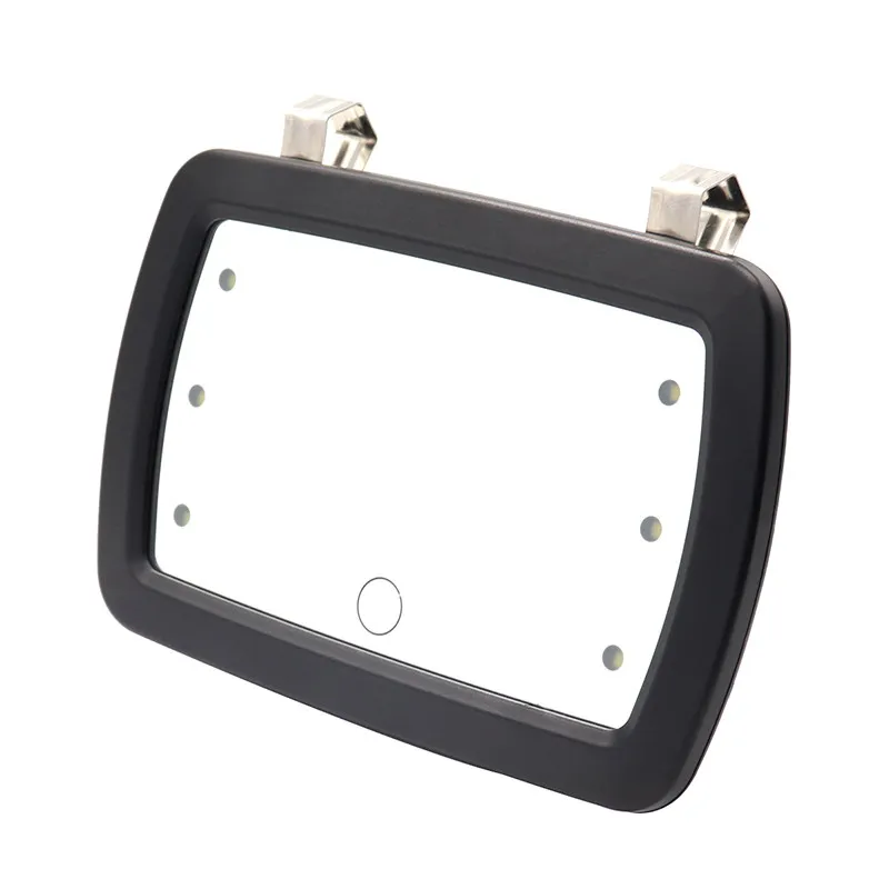 Car Visor Mirror Car Vanity Mirror Touch LED Light Car Vanity Beauty Decorative Mirror Co-pilot Interior