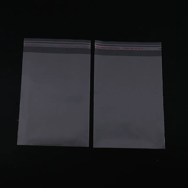 100/200pcs Transparent Self Adhesive Seal Bags OPP Plastic Cellophane Bags Gifts Bag & Pouch Jewelry Packaging Bags