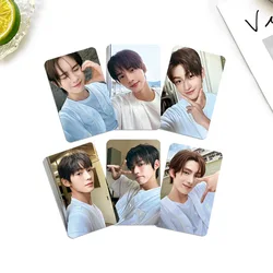 6Pcs/Set Kpop TWS Sparkling Blue 1st New Album Lomo Cards Hanjin Kungmin Youngjae Selfie Two Sides Photocards Postcard Fans Gift