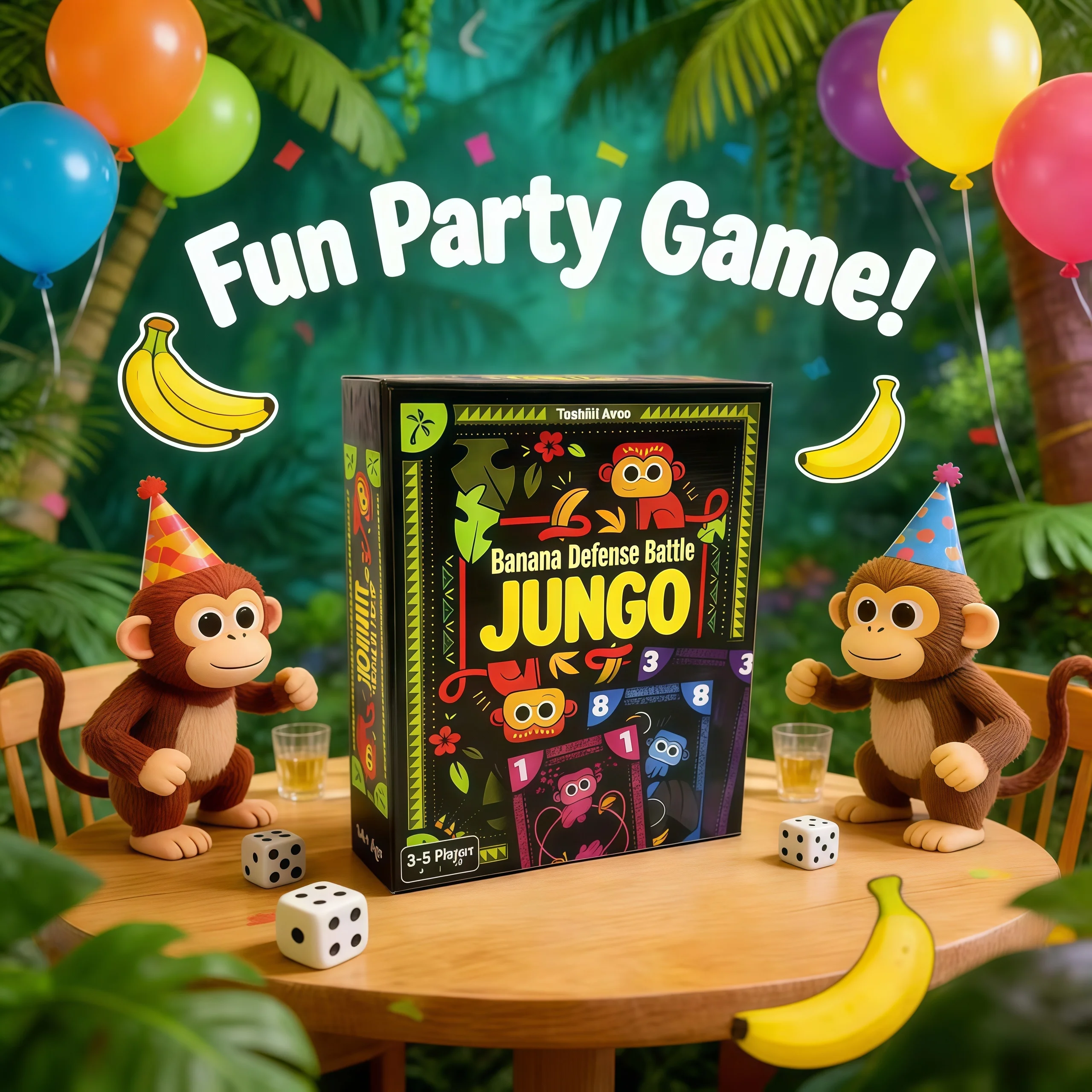 

2026 Лидер продаж, боевая настольная игра с защитой банана, 3–5 человек, китайская, английская, многопользовательская, интерактивная карточная игра для отдыха