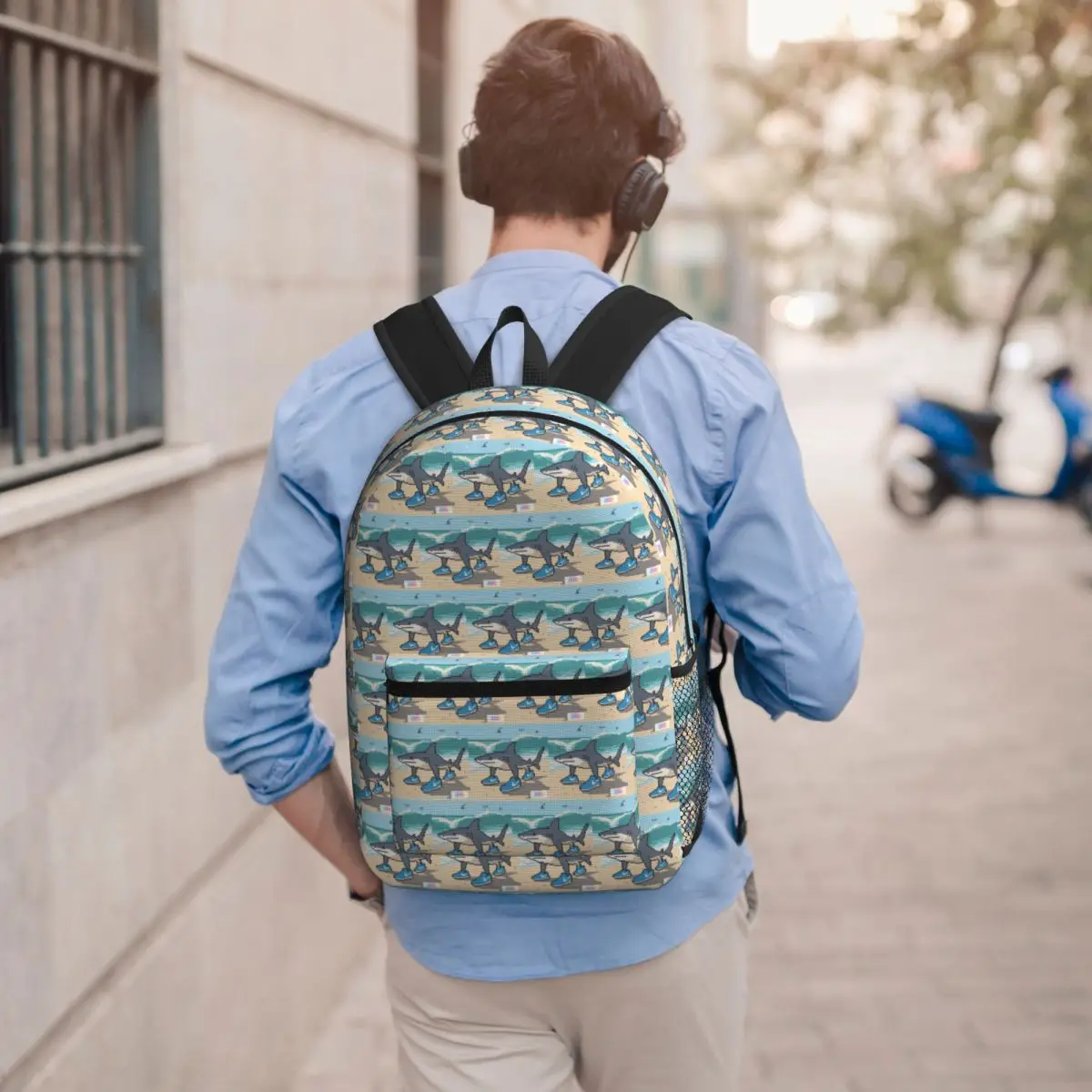 

Tralalero Tralala Funny Shark Meme Italian Brainrot Backpack BookBag Children School Bag Laptop Shoulder Bags for Men Women
