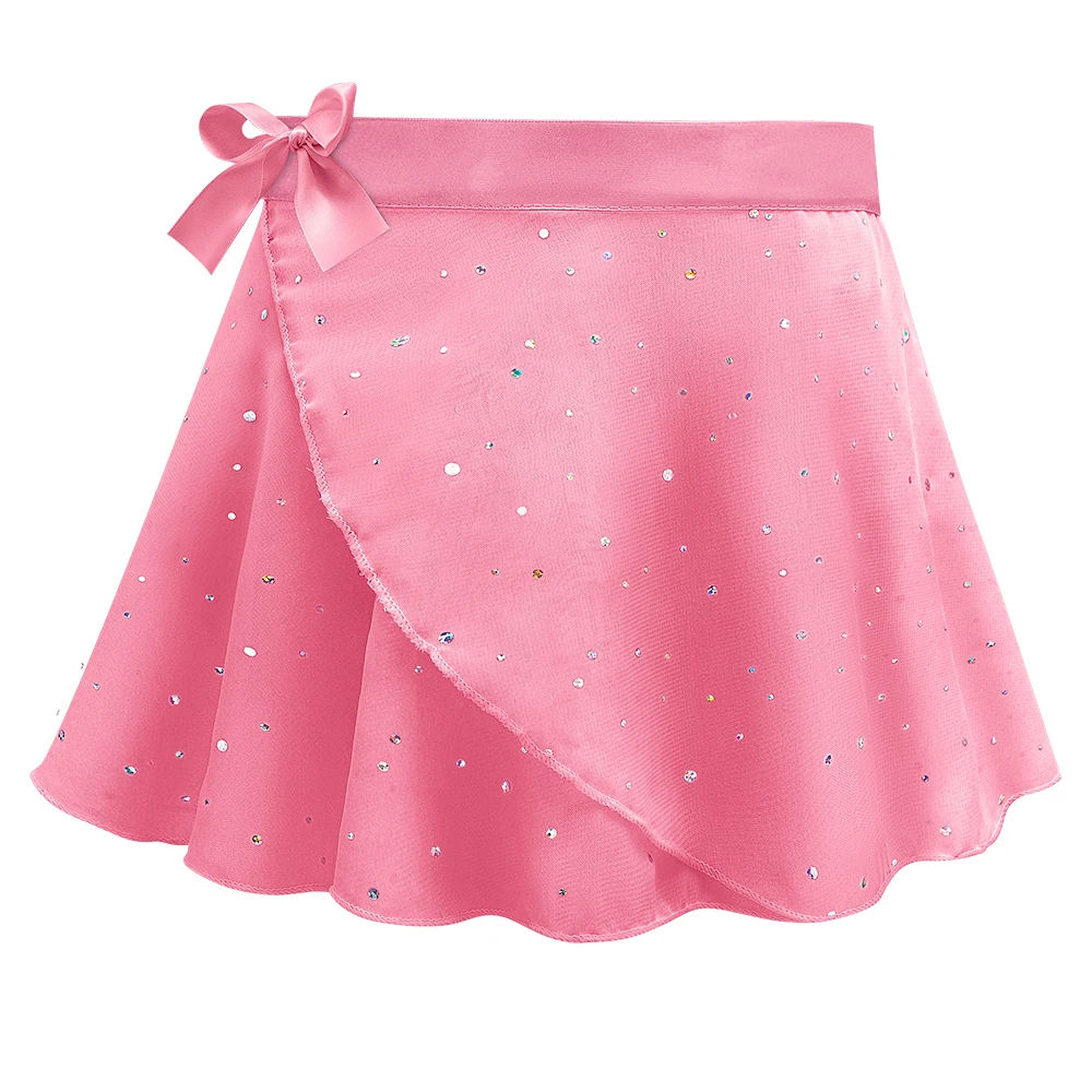 Mädchen Ballett Trikots mit abnehmbarem Rock Combo Krawatte Kurzarm Ballett Tanz Kleid Outfit Kinder Gymnastik Kostüm – Detail 23