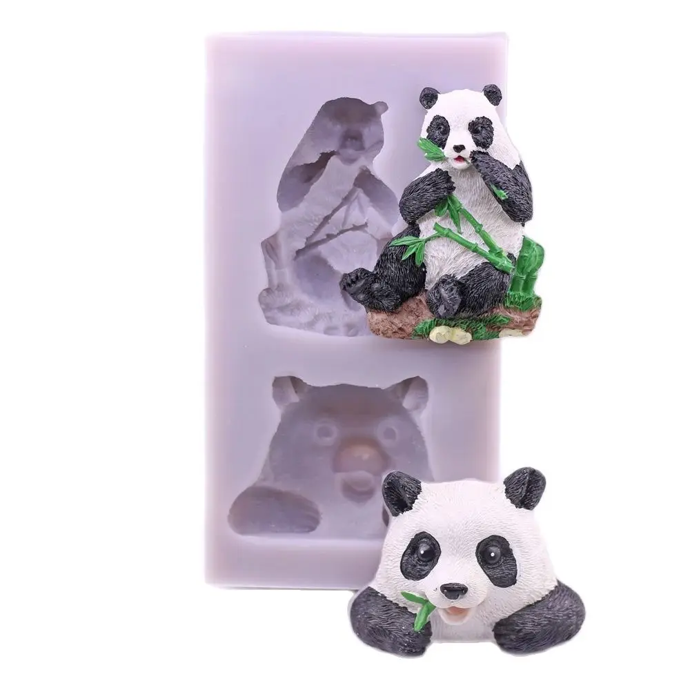 

Panda & Bamboo Silicone Fondant Mold Cake Decor Icing Sugarcraft Chocolate Baking Mould Zoo DIY Clay Resin Soap