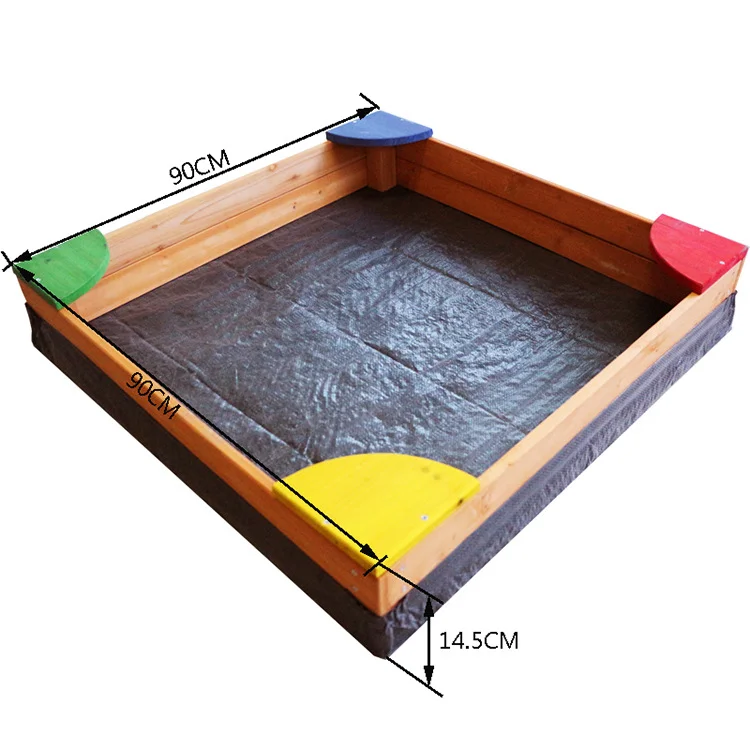 

Indoor household sand pit outdoor baby play sand toy set wooden sand pool fence