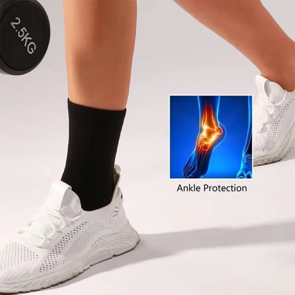 

Achilles Tendon Brace Breathable Ankle Sleeves Open Toe Elastic Sports Socks Exercise Ankle Pads For Men Women