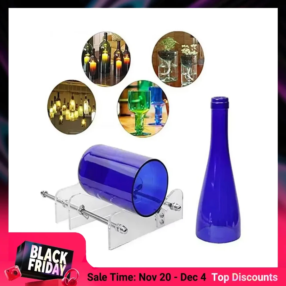 أداة قطع الزجاجات القابلة للتعديل القابلة للحمل، أداة قطع الزجاجات الزجاجية، زجاجة النبيذ الأحمر، رف قطع النبيذ، قاطع زجاجات النبيذ بنفسك #1