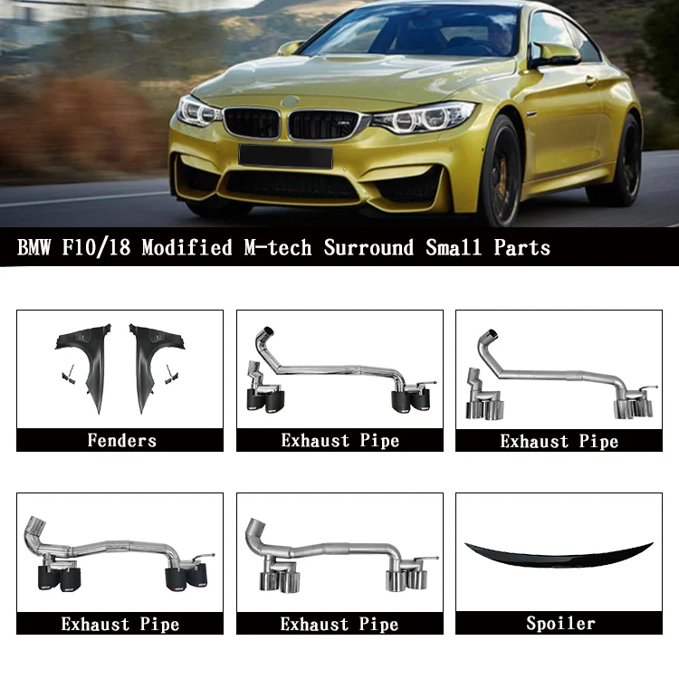 for  High Quality Body Kit for BMW 4 Series 14-17 F32 F36 Modified to M4 Front Bumper Rear Bumper Side Skirt Grille Hood Fender